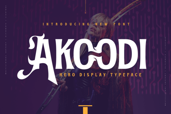 Akoodi: A Bold Display Font for Dynamic Branding