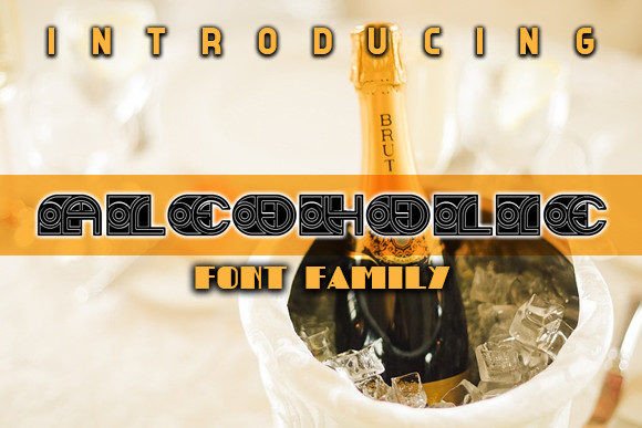 Alcoholic Font for Creative Projects
