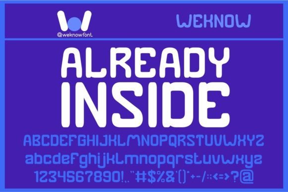 Already Inside Font for Web Design