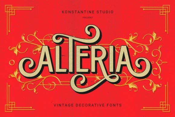 Alteria: A Vintage Display Font