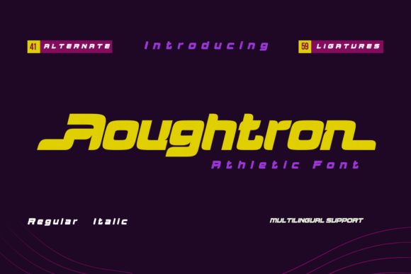 Aougtron: A Dynamic Font for Modern Branding