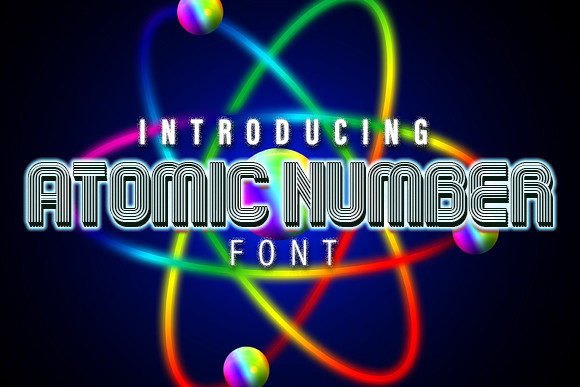 Atomic Number Font for Bold Branding