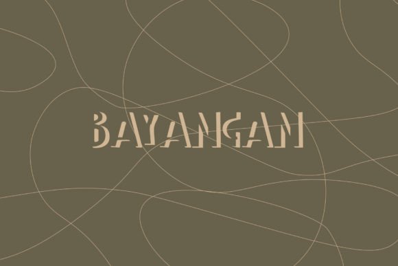 Bayangan: A Display Font for Creative Expression