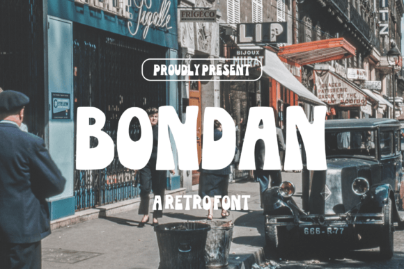 Bondan Font: Bold Display for Retro Design