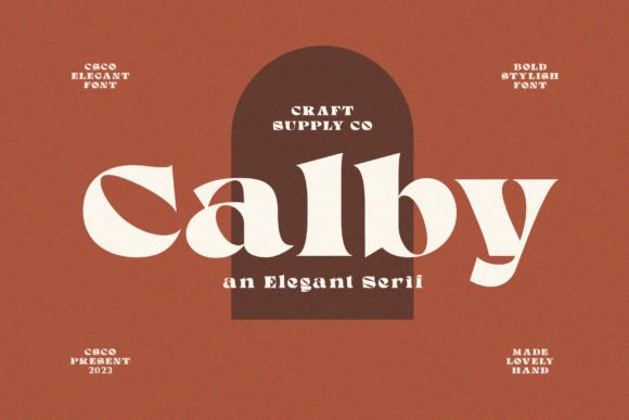 Calby: A Font for Elegant Branding