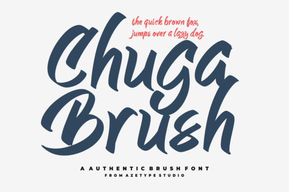 Chuga Brush Font for Web Design