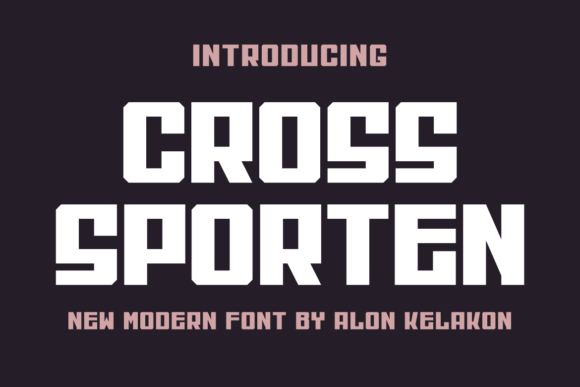Cross Sporten Font for Creative Projects