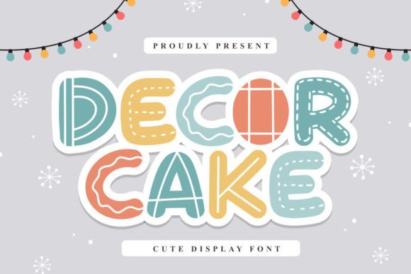 Decor Cake Font for Creative Design
