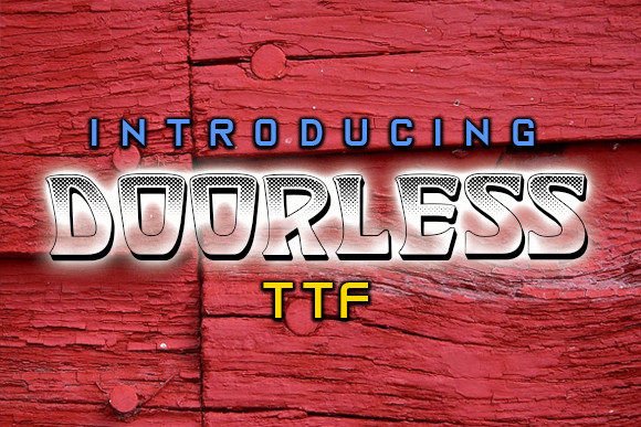 Doorless: A Retro Typeface for Bold Design