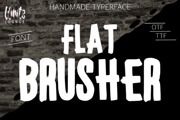 Flat Brusher Font for Creative Projects