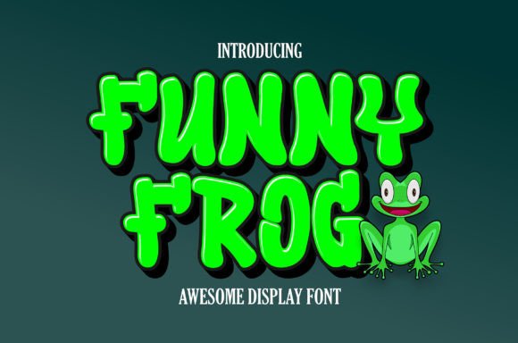 Funny Frog Font for Creative Projects