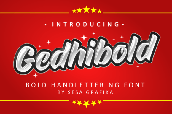 Gedhibold: A Retro Groovy Display Font