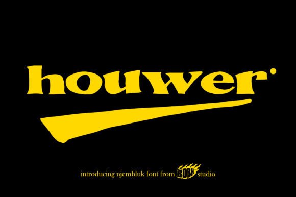 Houwer Font: Bold and Groovy Design