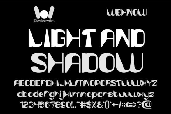 Light and Shadow Font for Business Branding