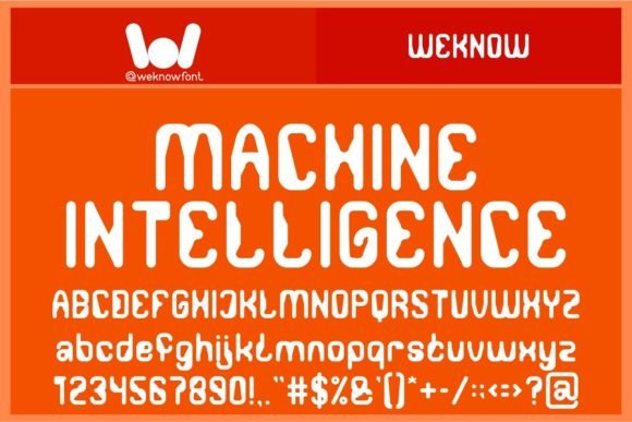 Machine Intelligence Font