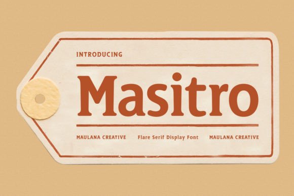 Masitro: A Display Font for Creative Expression