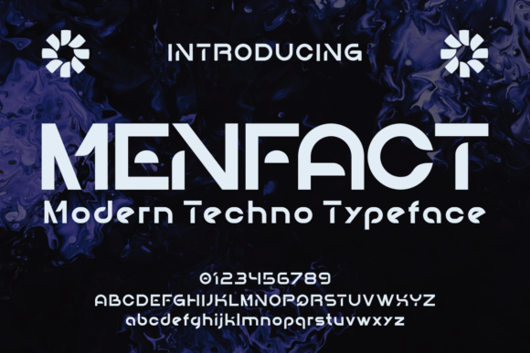 Menfact: A Modern Display Font for Business Branding