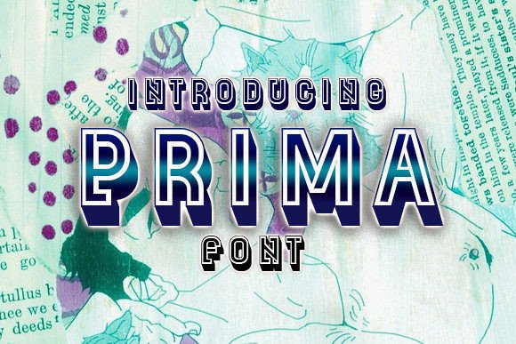 Prima: A Modern 3D Typeface