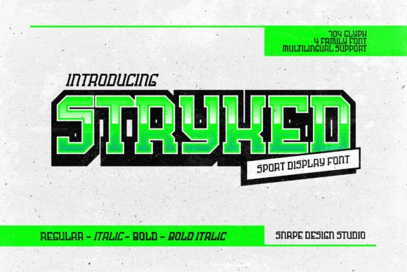 Stryked Font for Bold Design