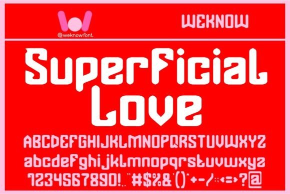 Superficial Love Font