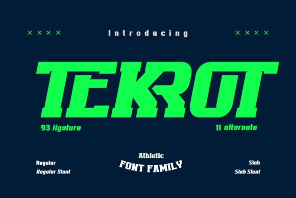 Tekrot: A Bold Font for Modern Branding