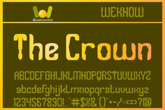 The Crown Font for Editorial Design
