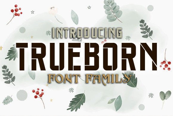 Trueborn Font for Creative Campaigns