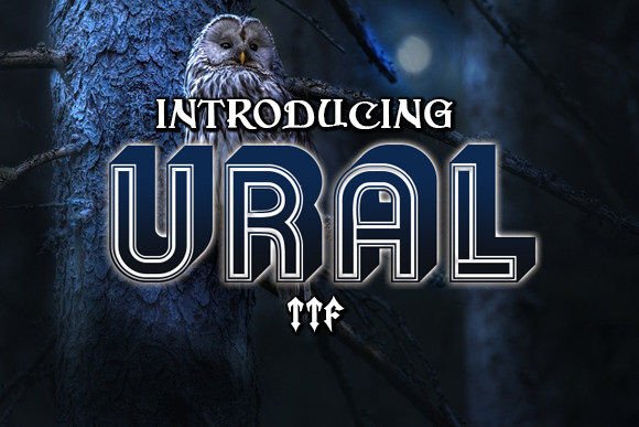 Ural Font: Retro Style for Web Design