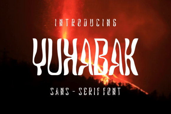 Yuhabak Font: Wavy Retro Display